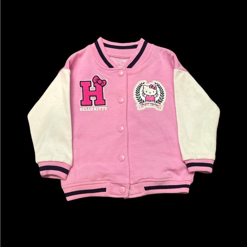 Hello Kitty Pink Varsity Jacket For Girls